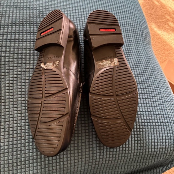 Rockport Trutech Classic Lite Venetian Slip-On Loafer Black Leather Sz 8 Casual
